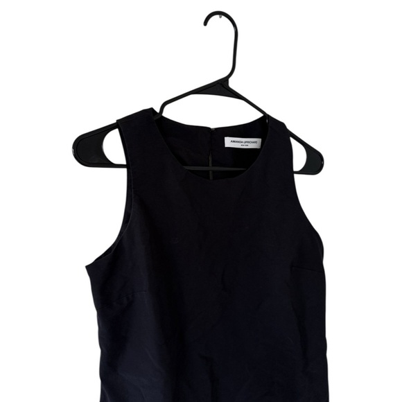 Amanda Uprichard Alejandra Black Ruffled Hem Mini Dress - Picture 9 of 10